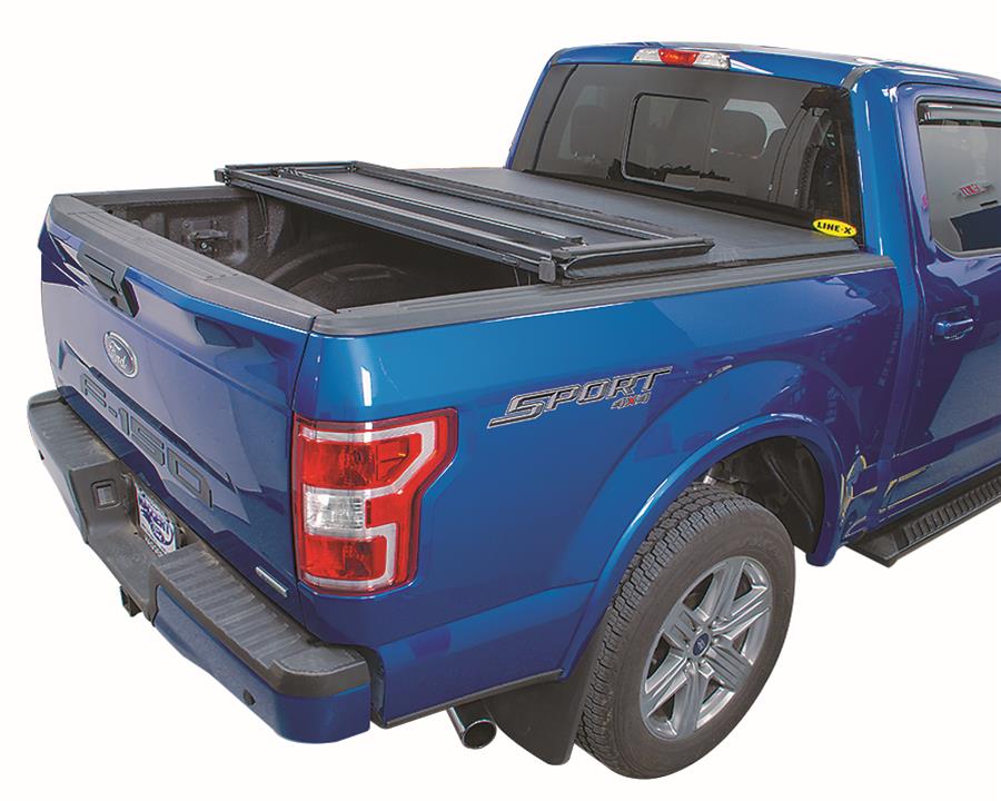 Black Vinyl Soft Tri-Fold Tonneau Cover 02-08 Dodge Ram 6.5' Bed